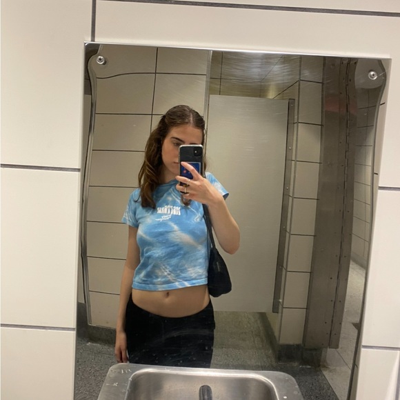 MSFTSrep baby tee ocean print size XS retails for $150 - Picture 2 of 4